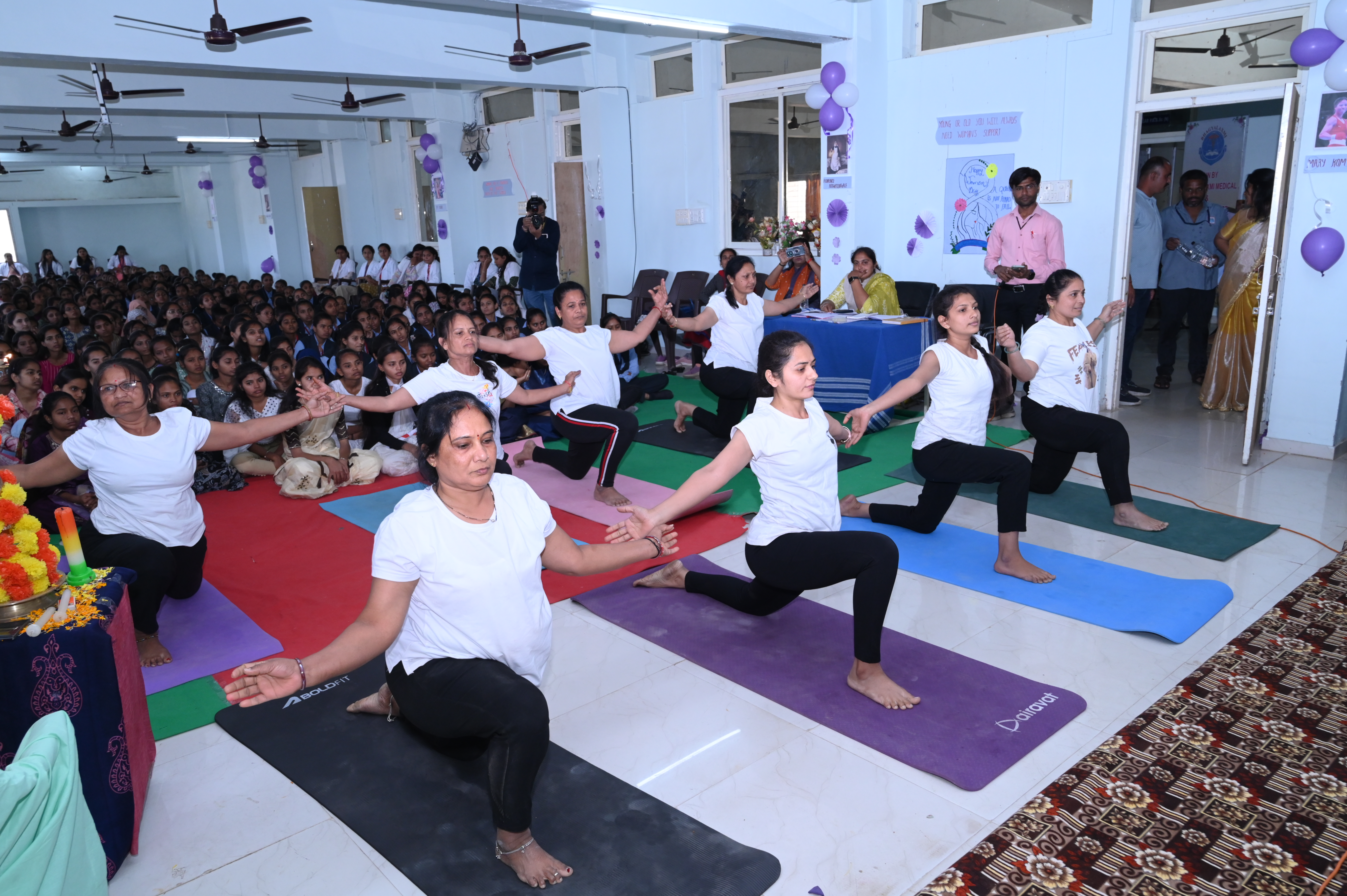 Students performing at cultural event